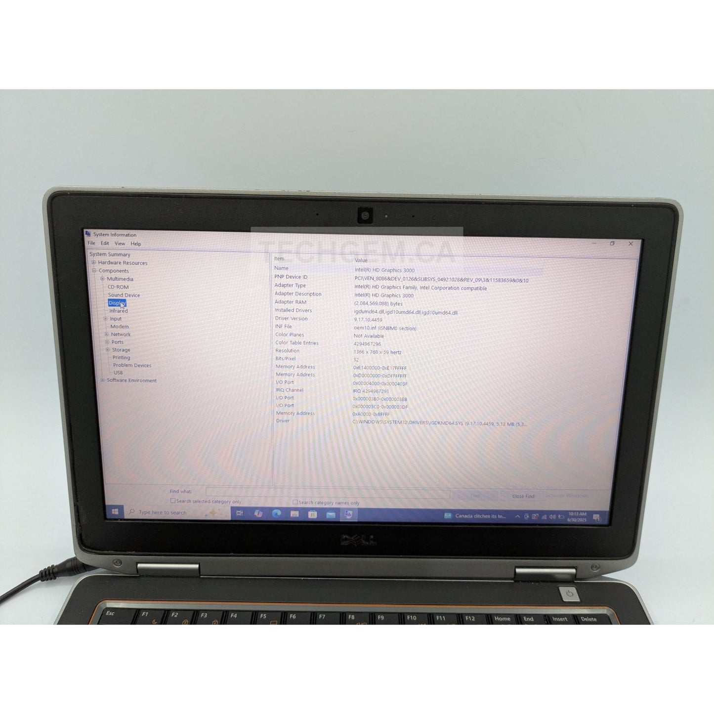 Dell Latitude 6320 13.3" Intel i5-2520M 8GB 500GB HDD Windows 10 Pro