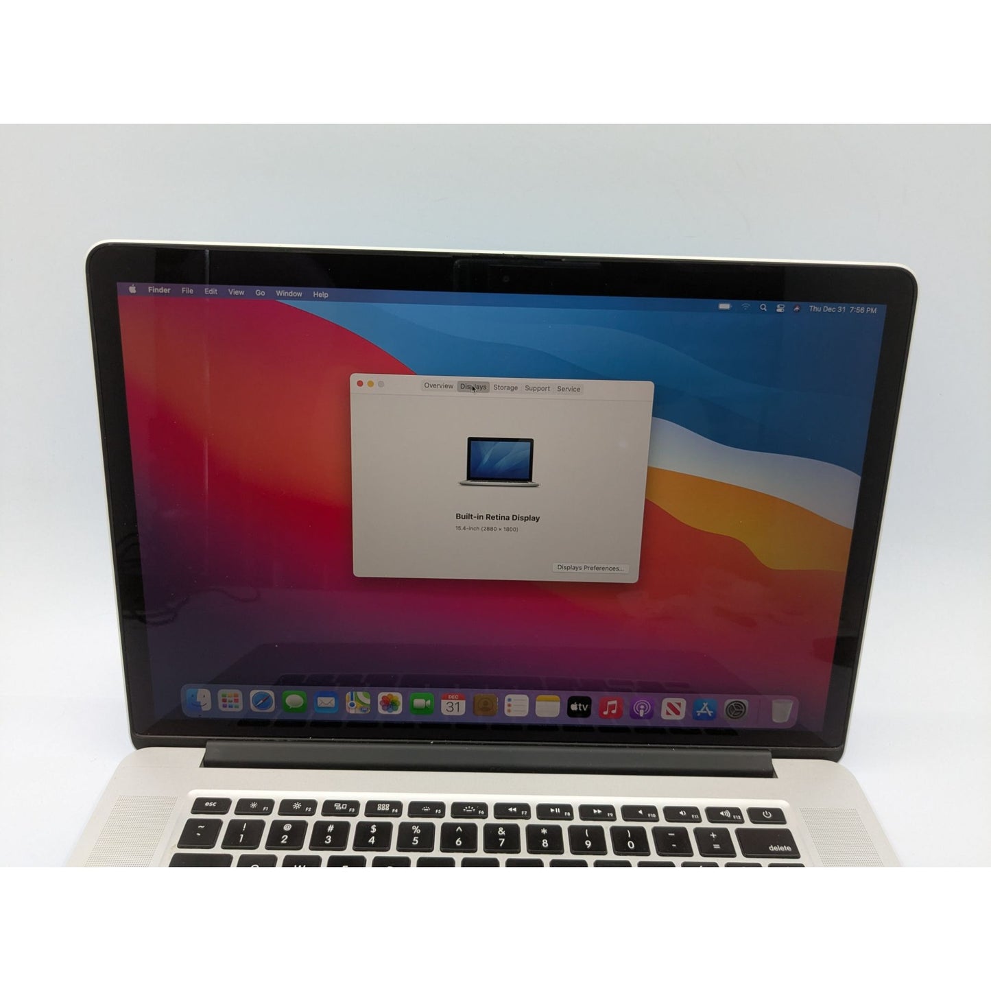 Apple MacBook Pro A1398 15" Intel Core i7-4770HQ 16GB RAM 256GB SSD 2.2 GHz