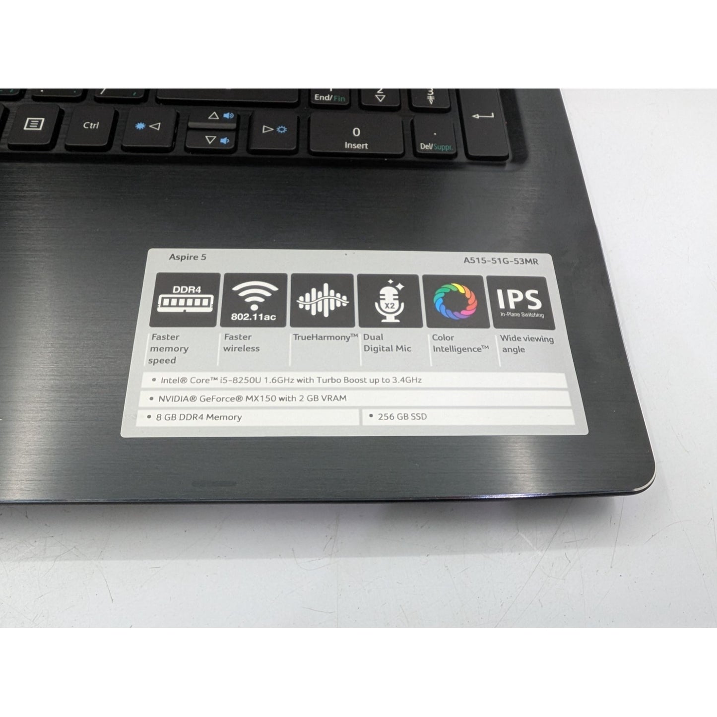 Acer Aspire 5 A515-51G-53MR 15.6" Intel Core i5-8250U Black 1.60 GHz Laptop