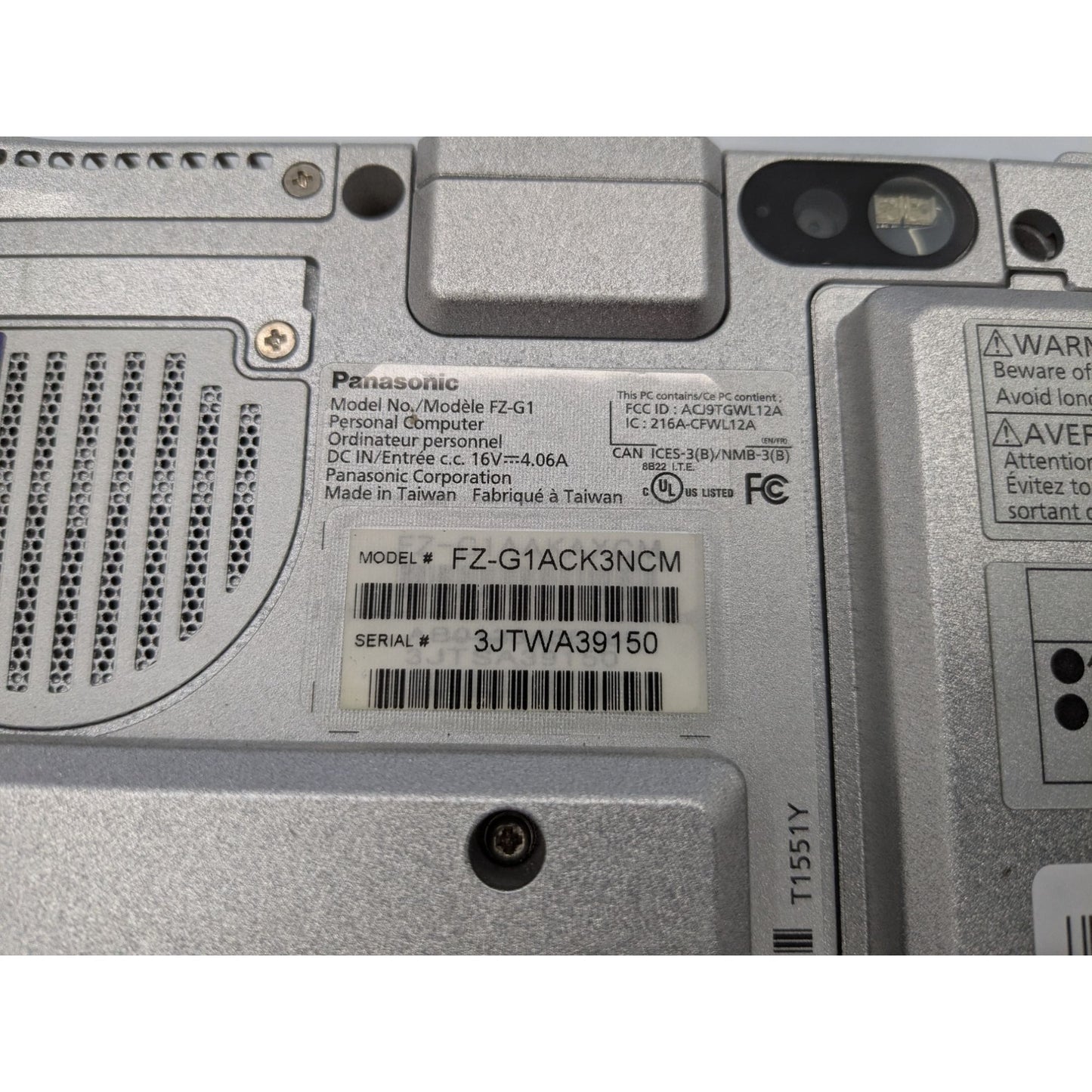 Panasonic Toughpad FZ-G1 10.1" Intel i5-3437U 8GB RAM 256GB SSD Windows 11 Pro