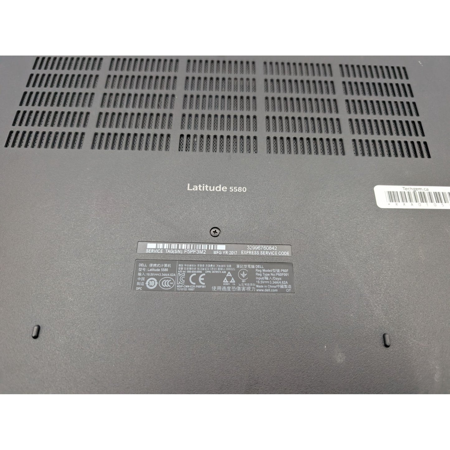 Dell Latitude 5580 15.6" Intel i5-6300U 2.40 GHz 16GB RAM 256GB SSD Win 11 Pro