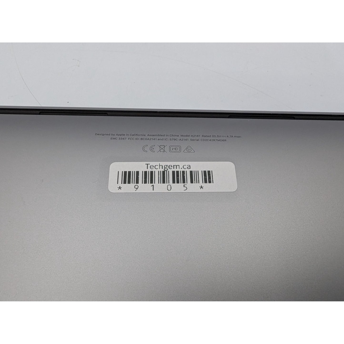 2019 Apple MacBook Pro A2141 16" Screen Intel Core i7-9750H 32GB RAM 512GB SSD