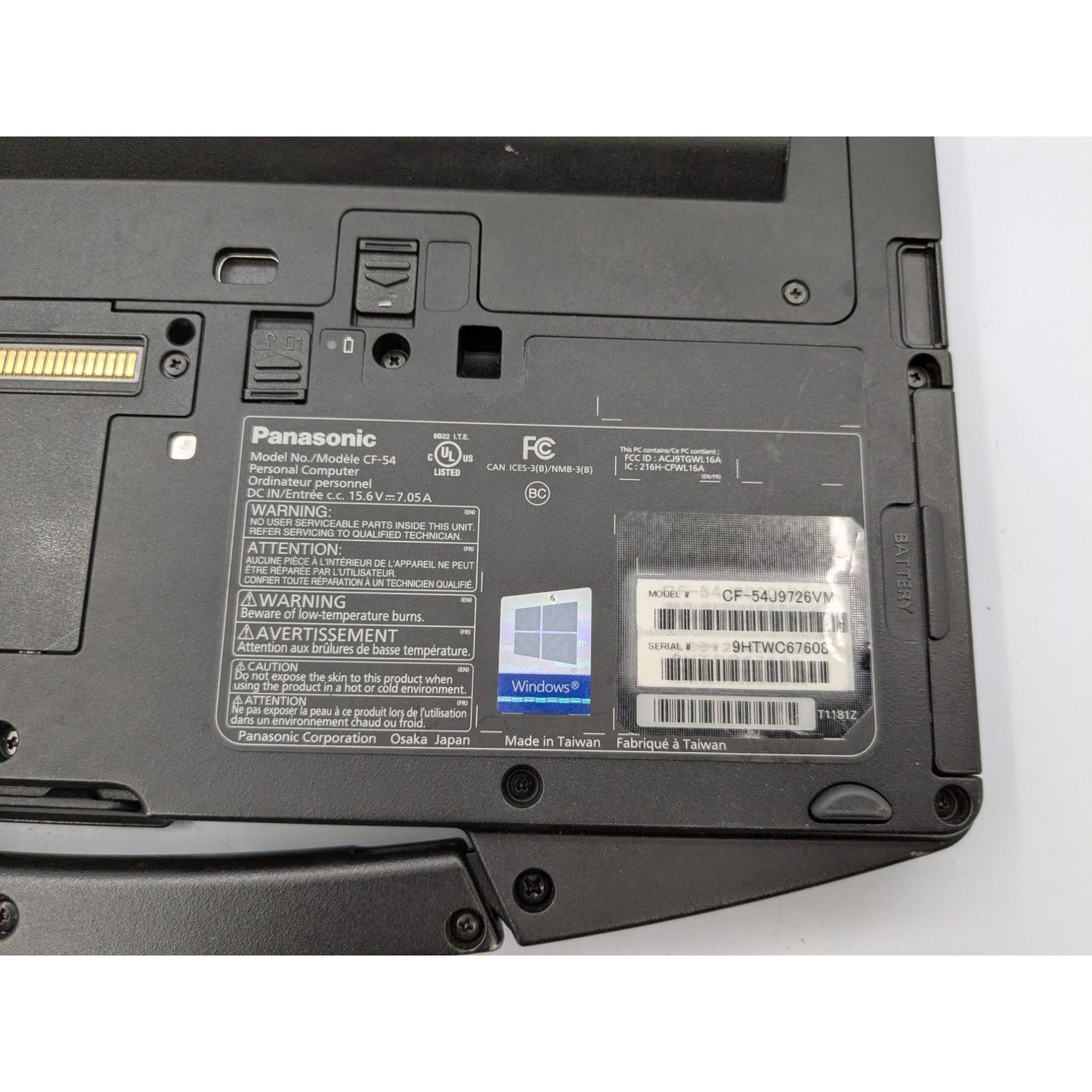 Panasonic Toughbook CF-54 14" Intel Core i5-7300U 16GB RAM 480GB SSD Win 11 Pro