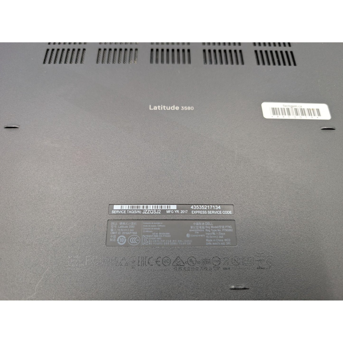 Dell Latitude 3580 15.6" Intel Core i7-7500U 16GB RAM 500GB SSD Windows 11 Pro