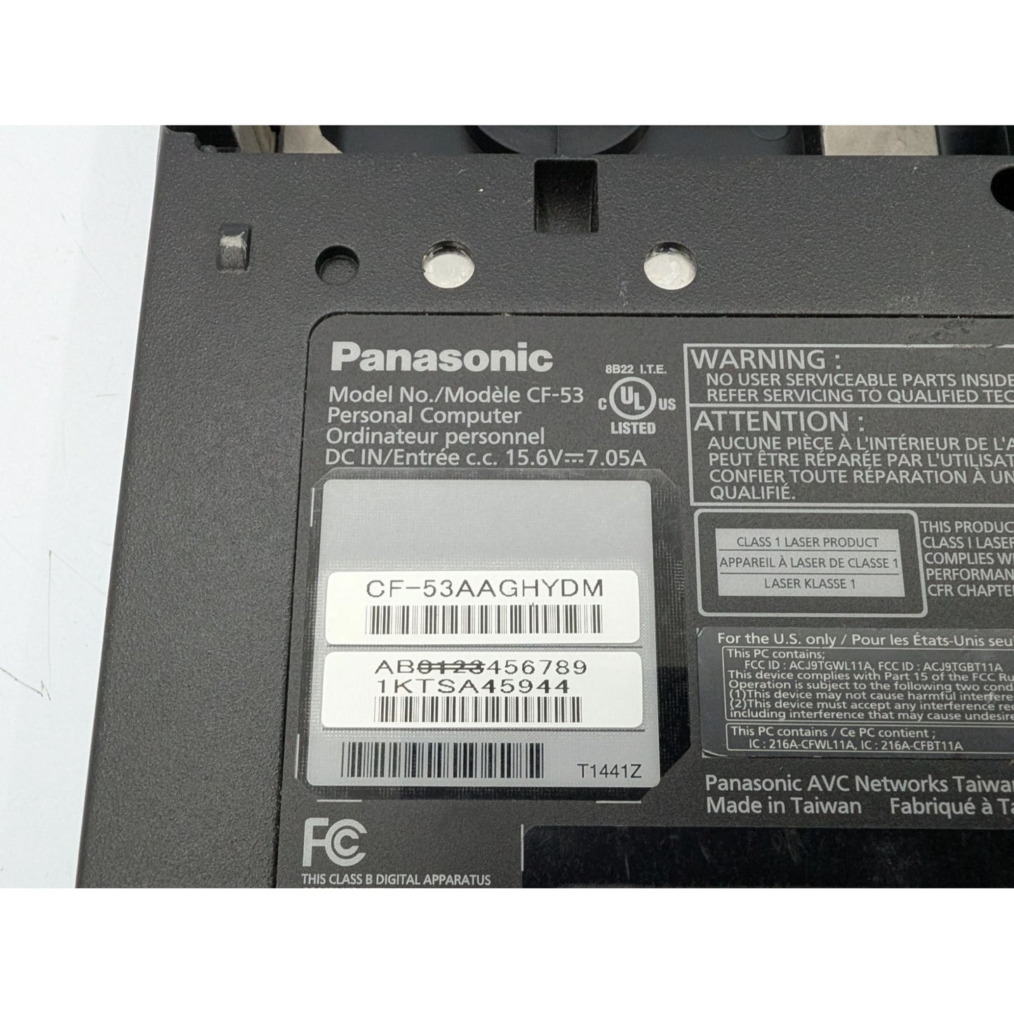 Panasonic Toughbook CF-53AAGHYDM 14" Intel Core i5-2520M 2.5GHz 4GB RAM Laptop