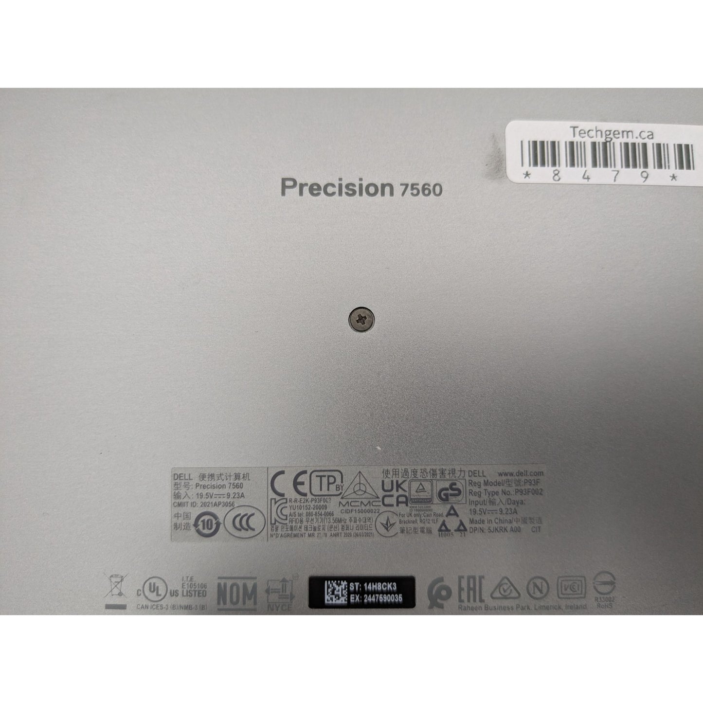 Dell Precision 7560 15.6" Intel Core i7-11850H 32GB RAM 512GB SSD Nvidia RTX A2000