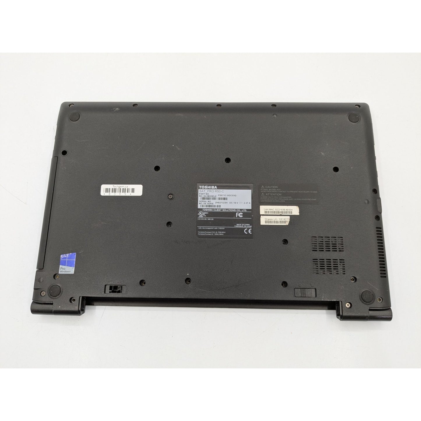 Toshiba Satellite Pro R50-C 15.6" Intel Core i3-6006U 2.00GHz Processor 4GB RAM