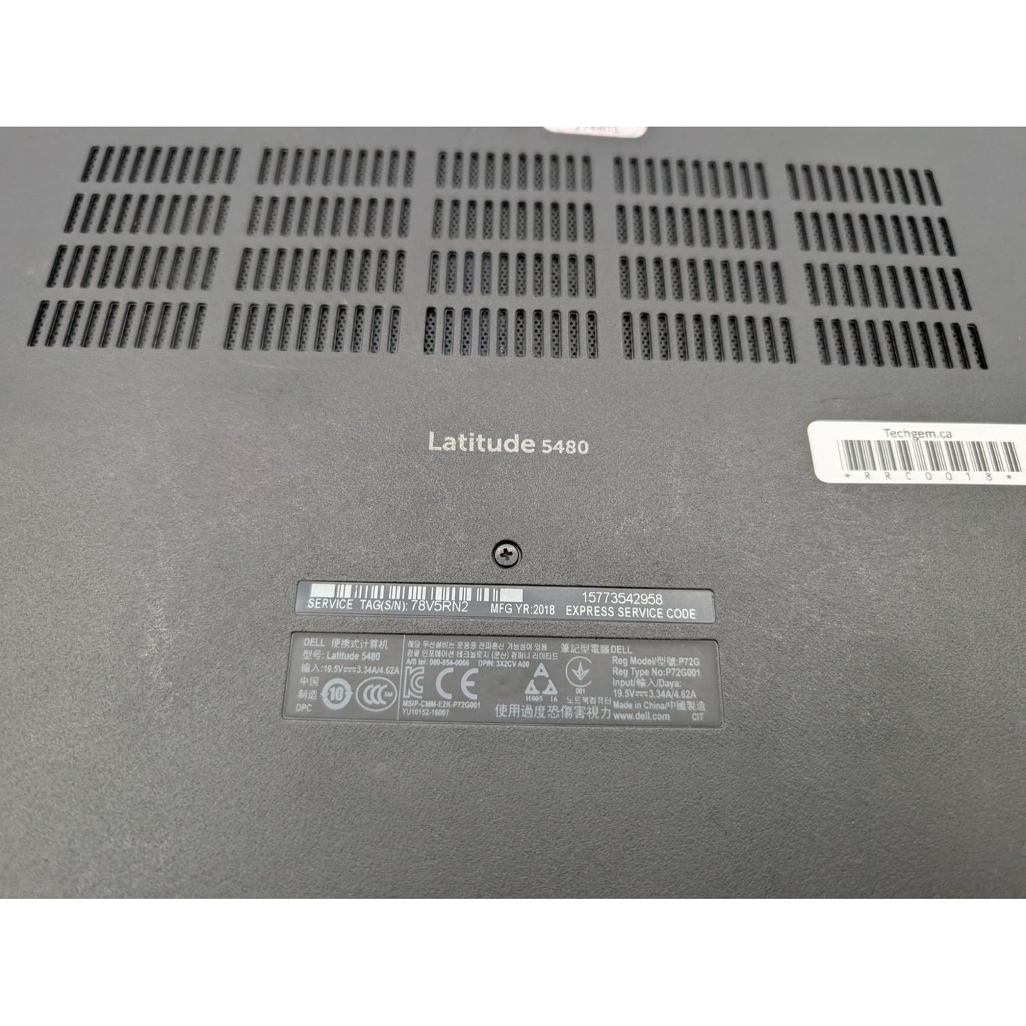 Dell Latitude 5480 14" Intel i5-7300U 8GB RAM 128GB SSD Windows 11 Pro Activated