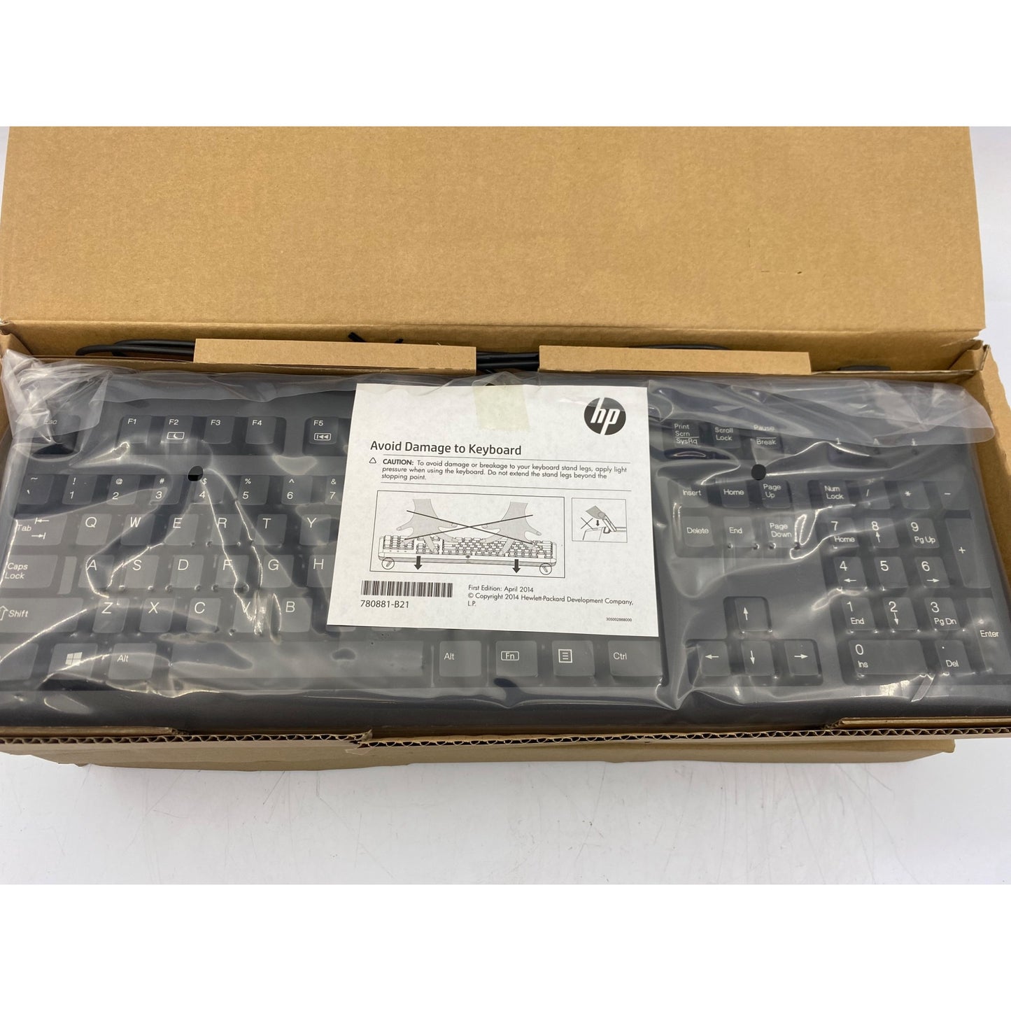 Lot of 4 HP Wired Keyboard KB57211