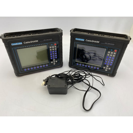 Lot of 2 Consultronics CableSHARK xDSL Cable Qualifier With 1 Power Adapter