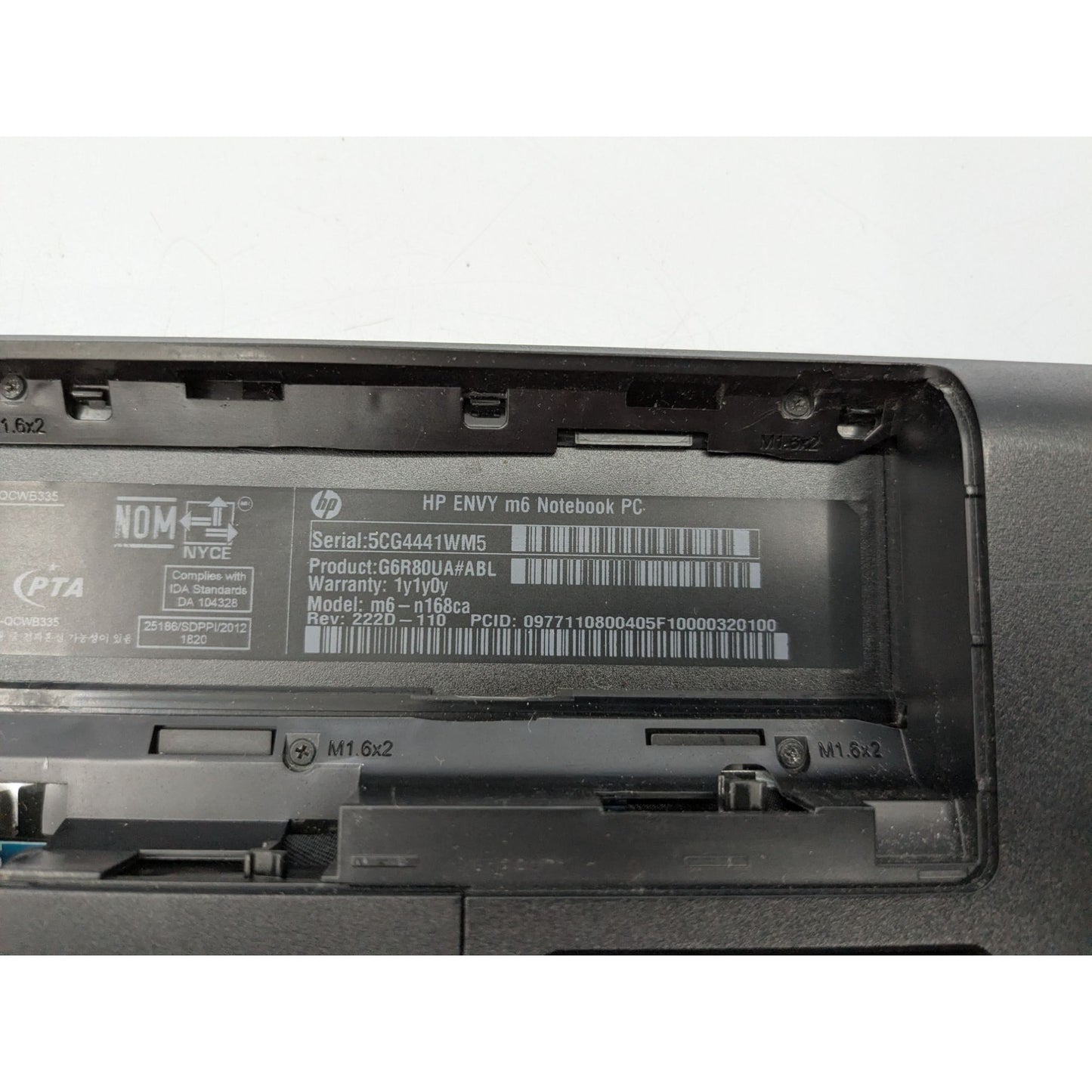 HP Envy M6-N168CA AMD FX-7500 15.6" Display 4GB RAM 2.10GHz Processor Laptop