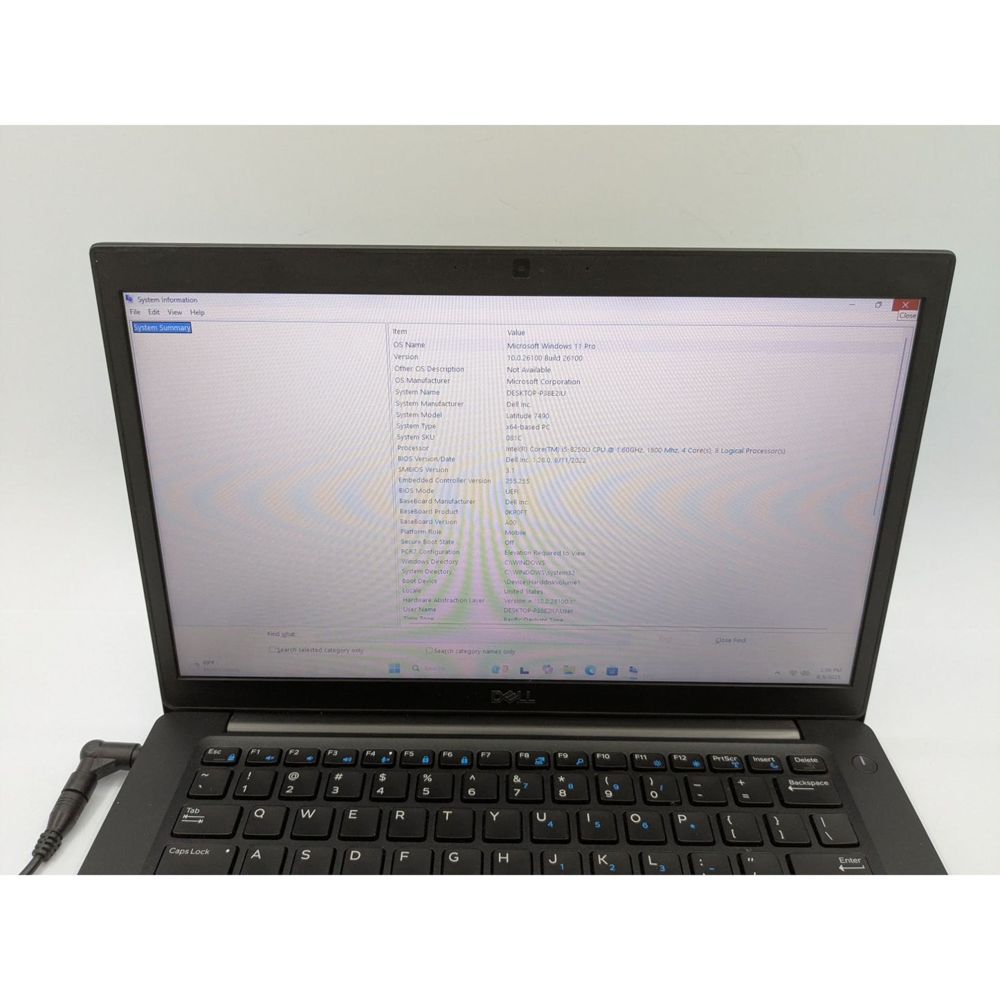 Dell Latitude 7490 14" Intel Core i5-8250U 8GB RAM 256GB SSD Windows 11 Pro
