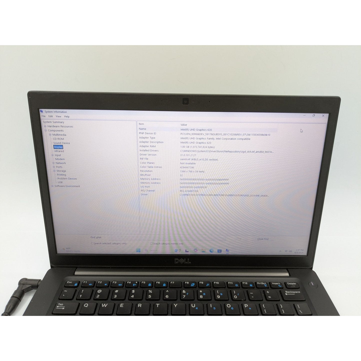 Dell Latitude 7490 14" Intel Core i5-8250U 8GB RAM 256GB SSD Windows 11 Pro