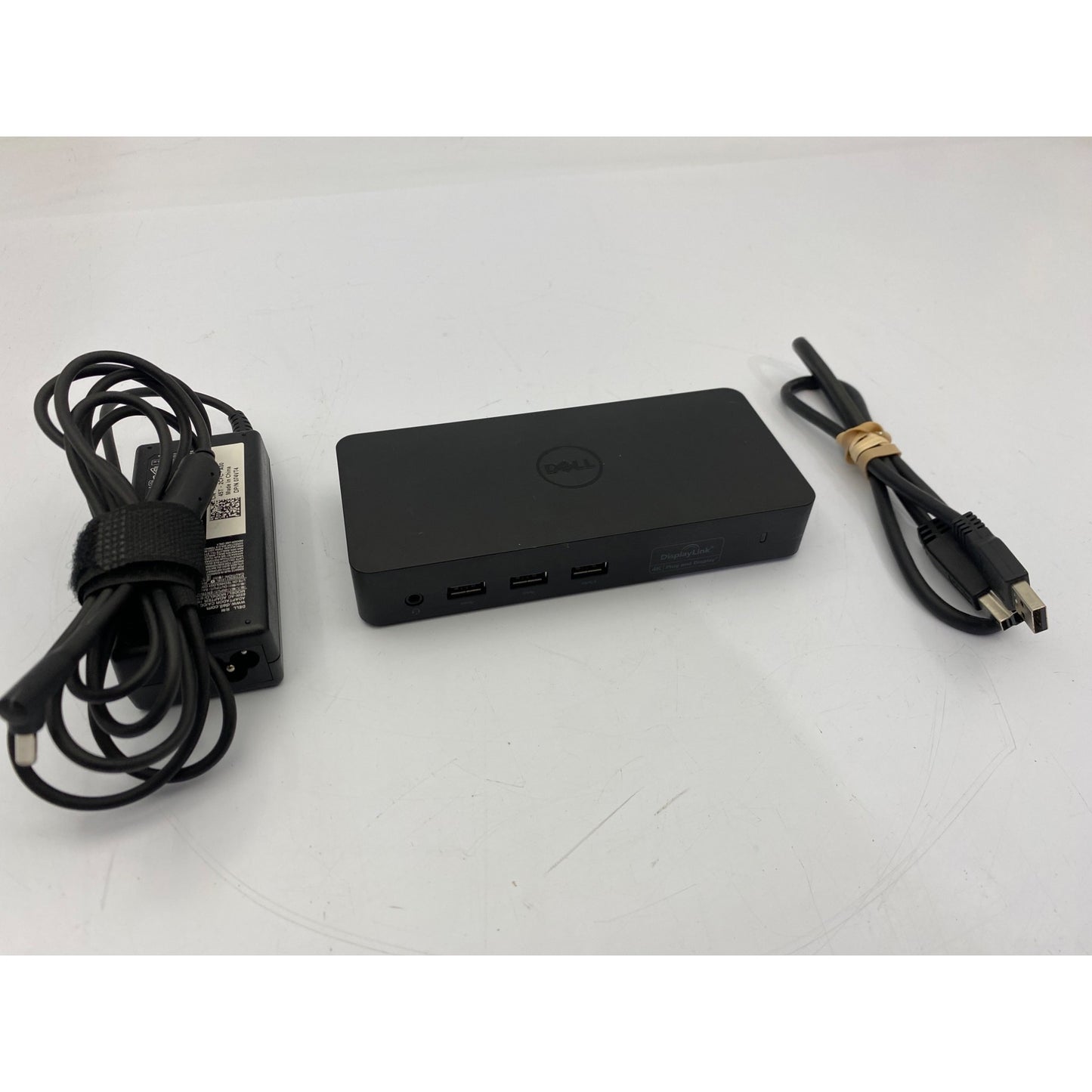 Dell D3100 USB 3.0 Ultra HD 4K Triple Display Docking Station With Power Adapter & USB Cable