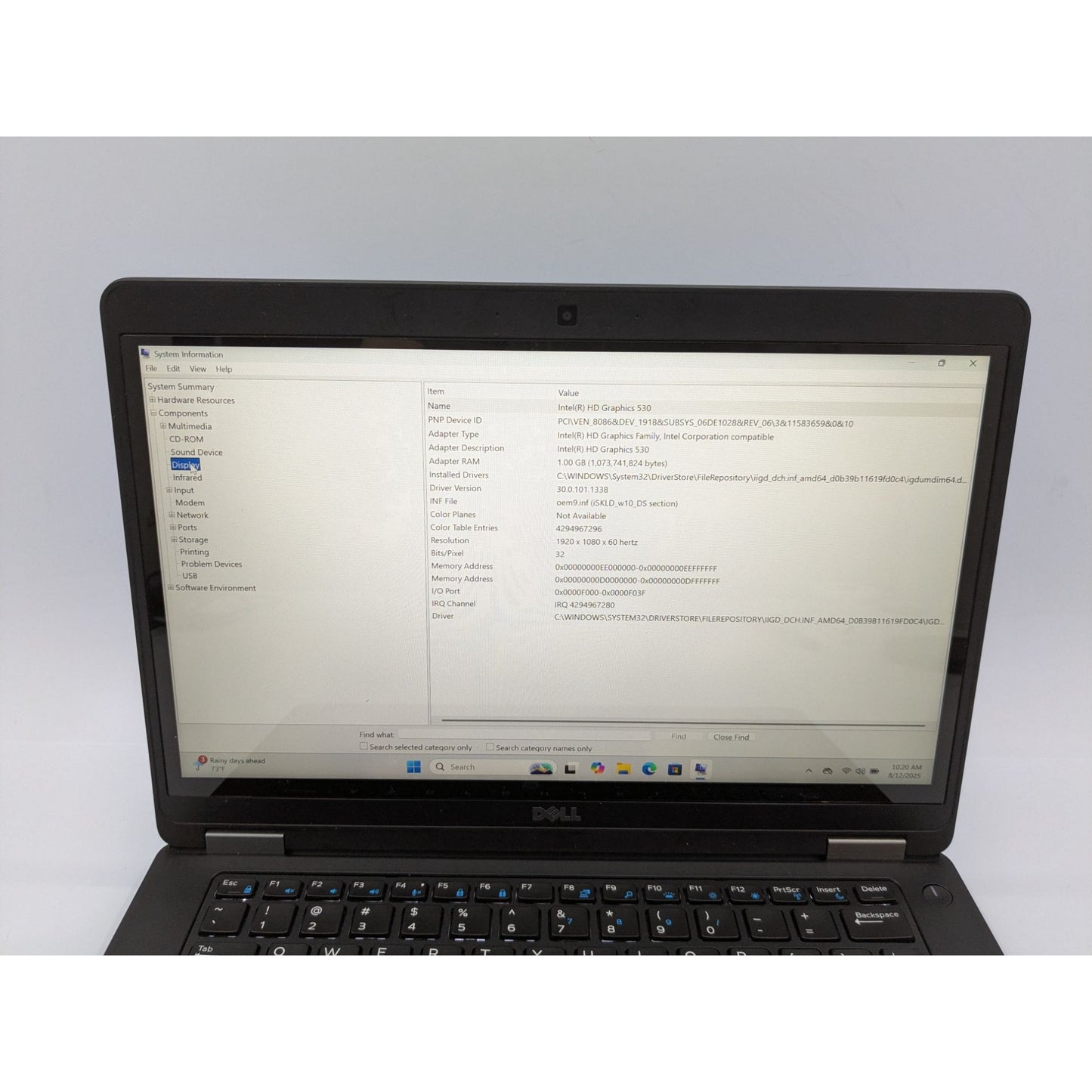 Dell Latitude E5470 14" Intel Core i7-6820HQ 8GB RAM 256GB SSD Windows 11 Pro