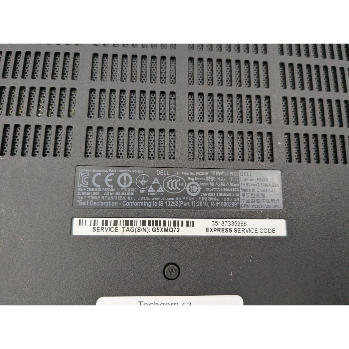 Dell Latitude E5470 14" Display Intel Core i5-6200U 2.3 GHz Processor Laptop