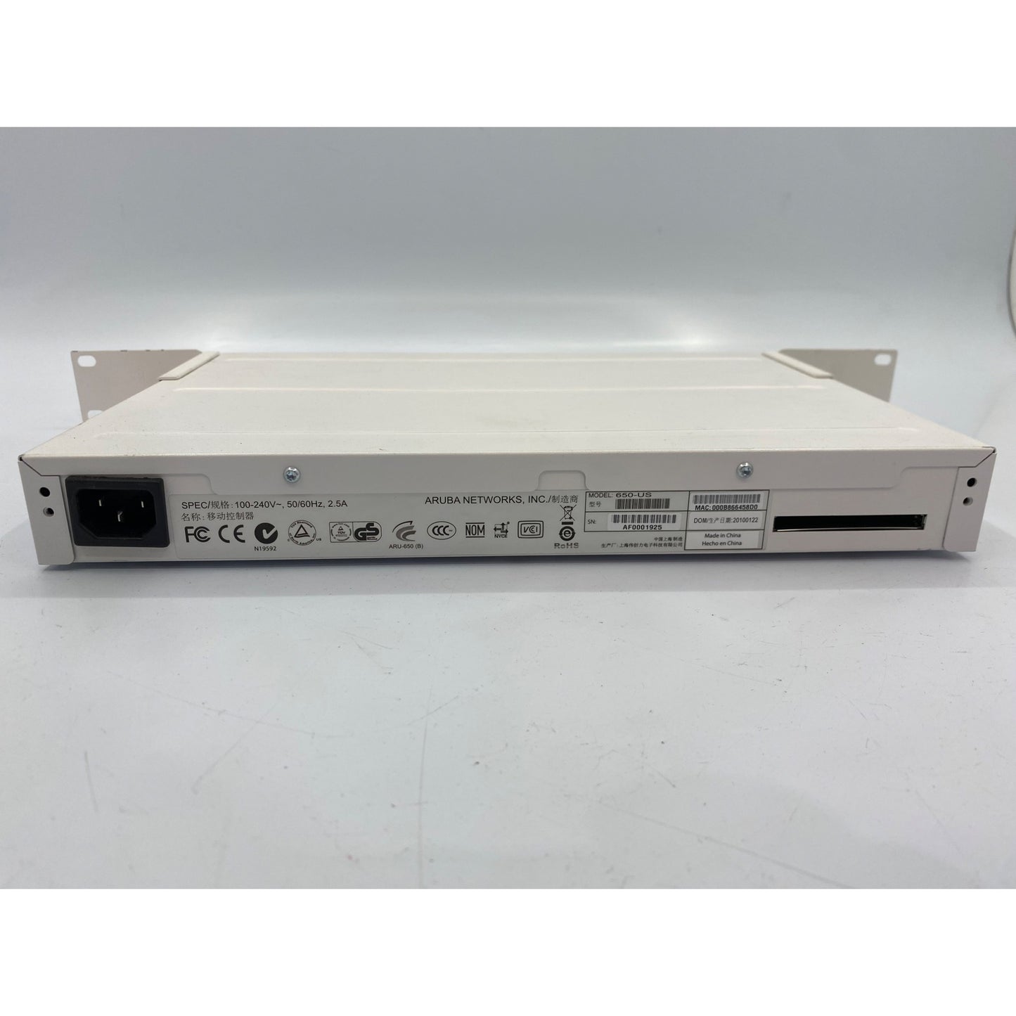 Aruba Networks 650 Multi-Port Wireless Controller With Ethernet & USB Ports