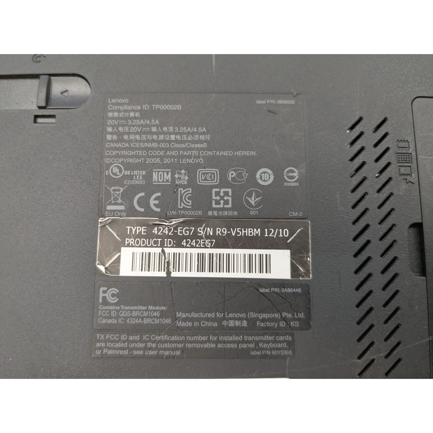 Lenovo ThinkPad T520 15.6" Intel Core i5-2520M 16GB RAM 128GB SSD Windows 11 Pro