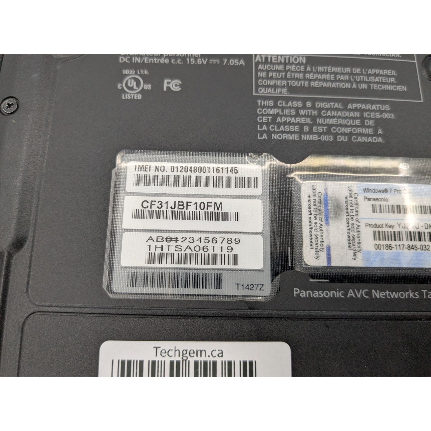 Panasonic Toughbook CF-31 13.1" Intel i5-2520M 16GB RAM 128GB SSD Windows 11 Pro