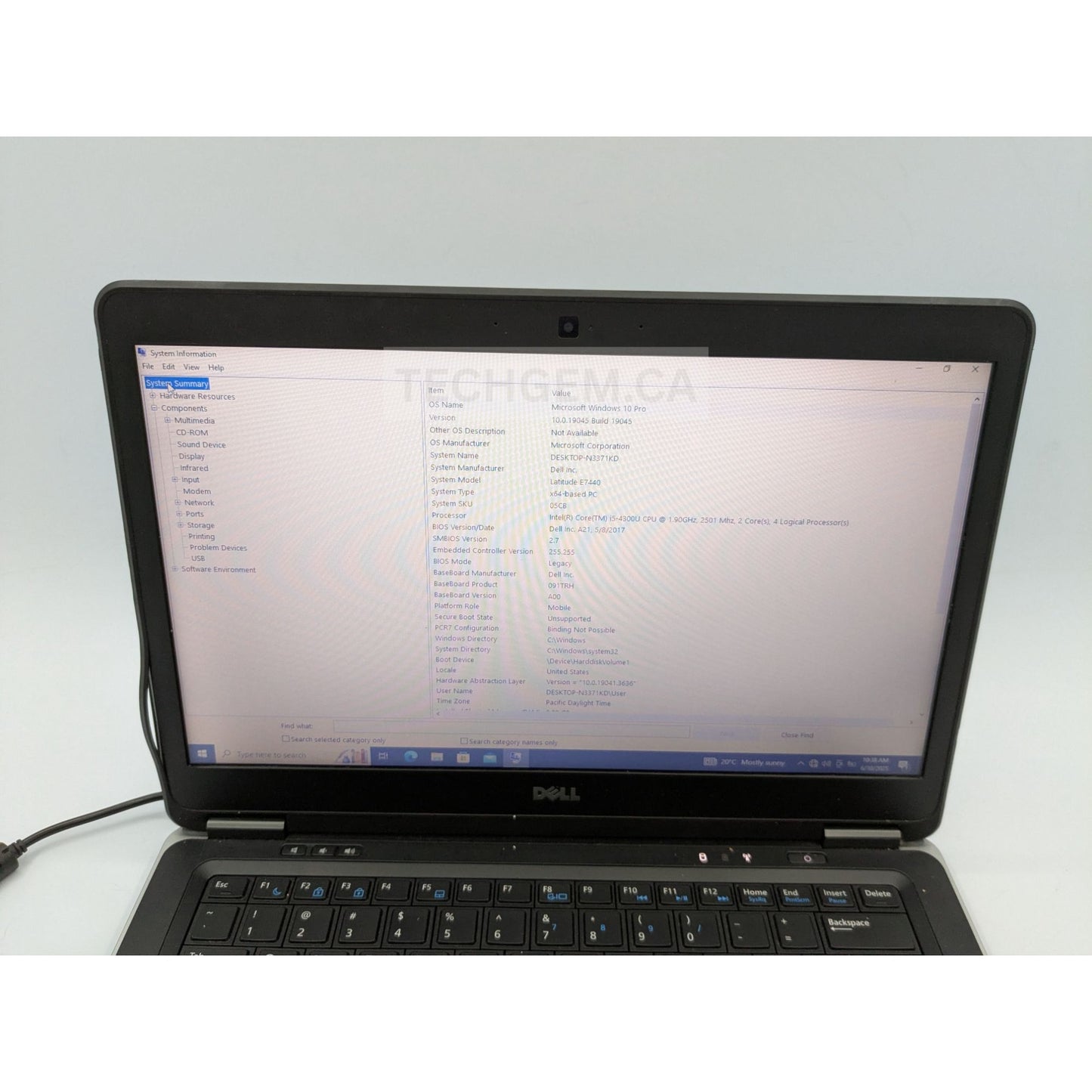 Dell Latitude E7440 14" Intel i5-4300U 8GB 320GB Windows 10 Pro