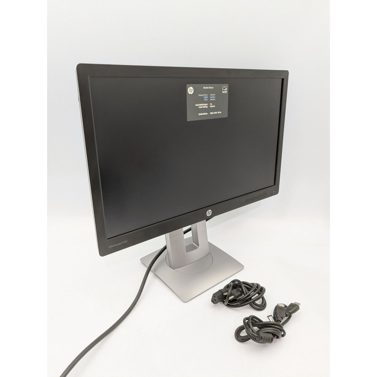 HP EliteDisplay E222 22-Inch LED Backlit Monitor With Cables
