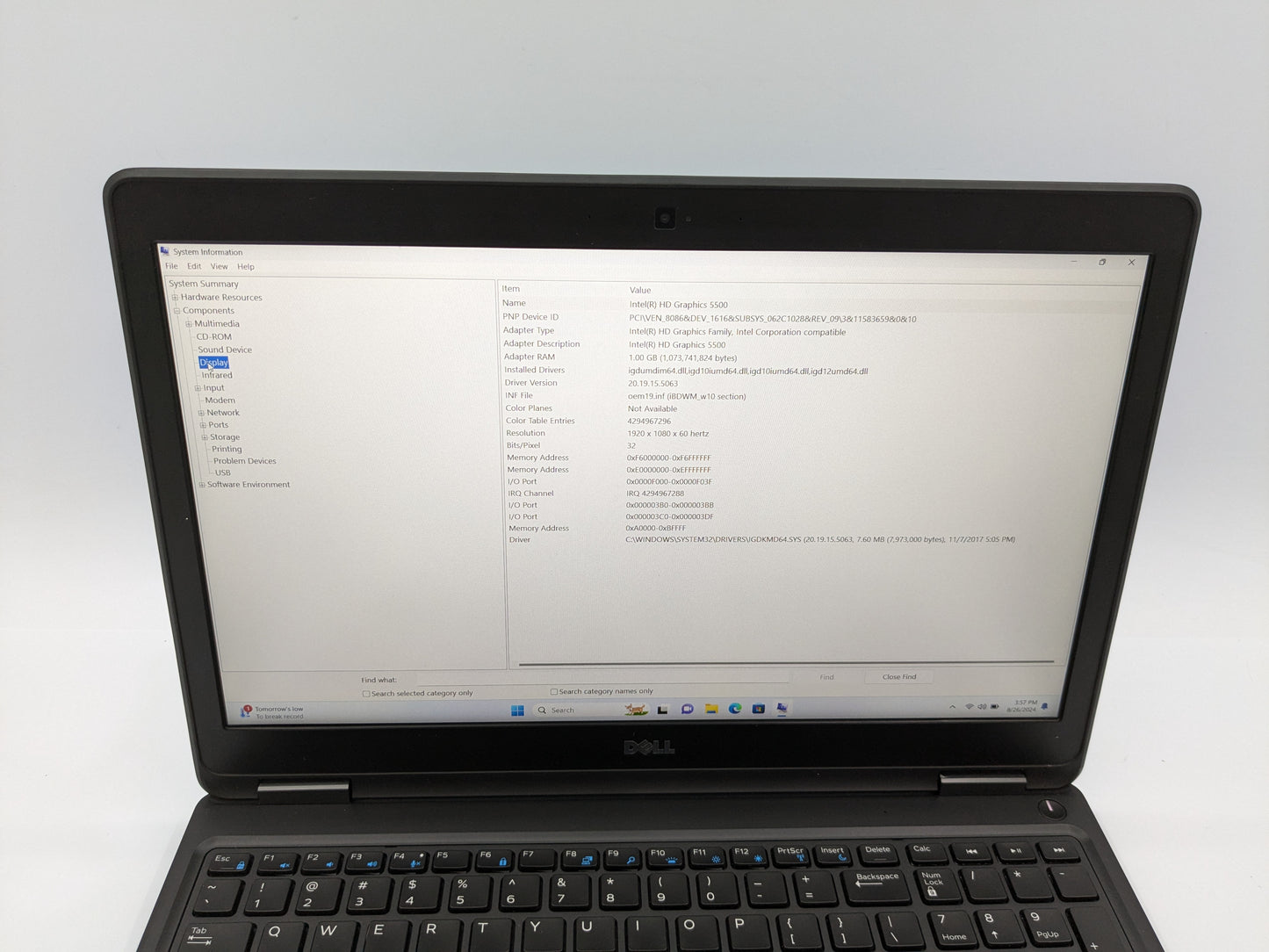 Dell Latitude E5550 - 16GB RAM, 240GB SSD, Core i5, 15.6" FHD Display, Windows 11