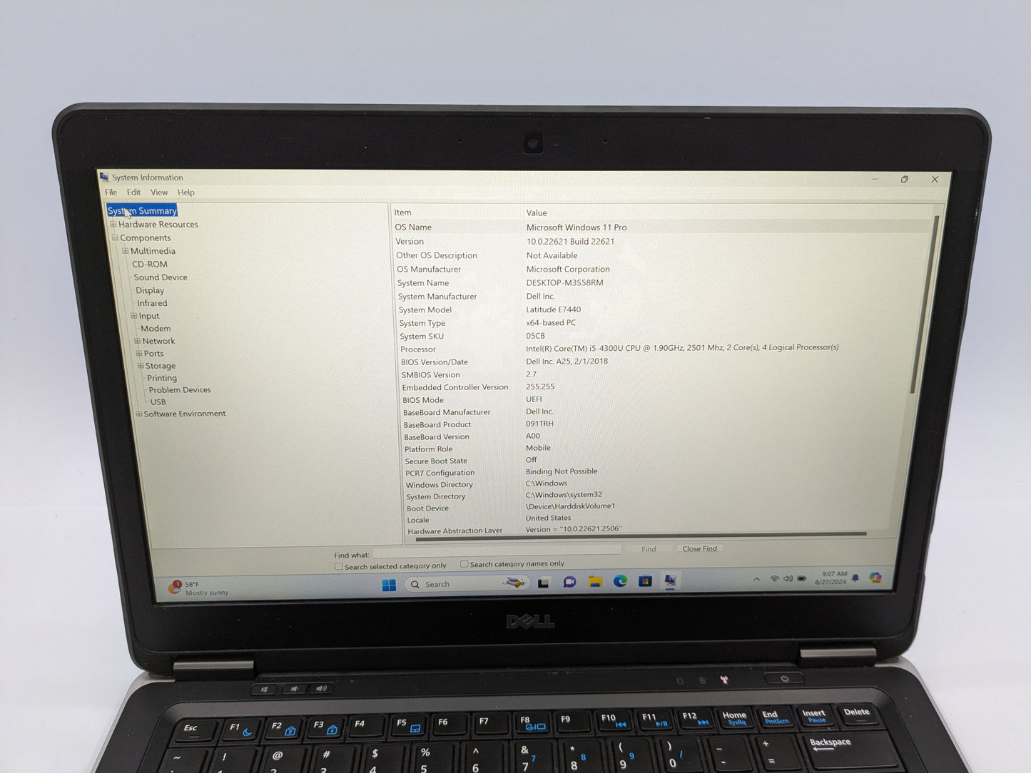 Dell Latitude E7440 - 16GB RAM, 256GB SSD, Core i5, 14" FHD Display, Windows 10