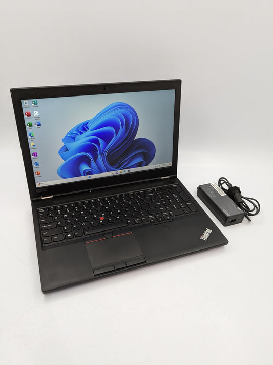 Lenovo ThinkPad P52 - 16GB RAM, 256GB SSD, Core i7, 15.6" FHD Display, Nvidia Quadro P1000, Windows 11