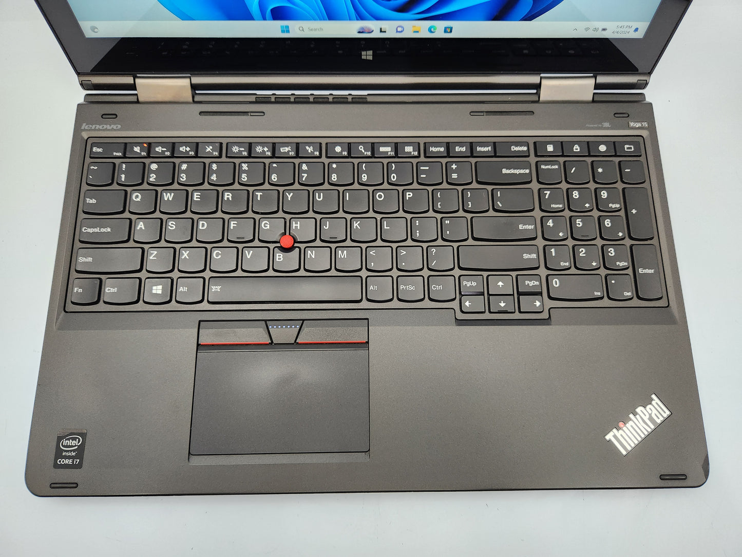 Lenovo ThinkPad Yoga 15 - 15.6" HD TouchScreen, Intel Core i7 5th Gen, 16GB RAM, 256GB SSD, Windows 11 Pro