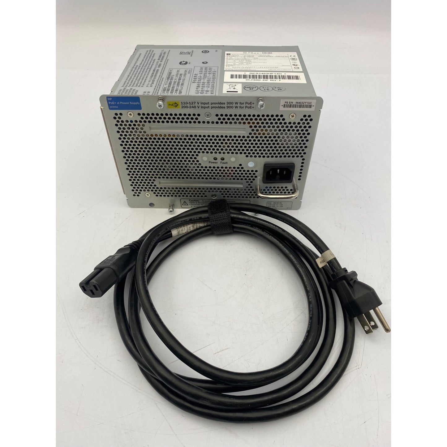 HP J9306A PoE+ 2 Power Supply 3500A 300/900W Dual Fan Server PSU