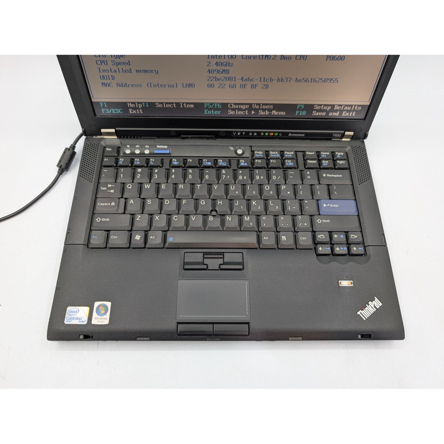 Lenovo ThinkPad T400 14" Intel Core 2 Duo P8600 2.40GHz Processor 4GB RAM Laptop