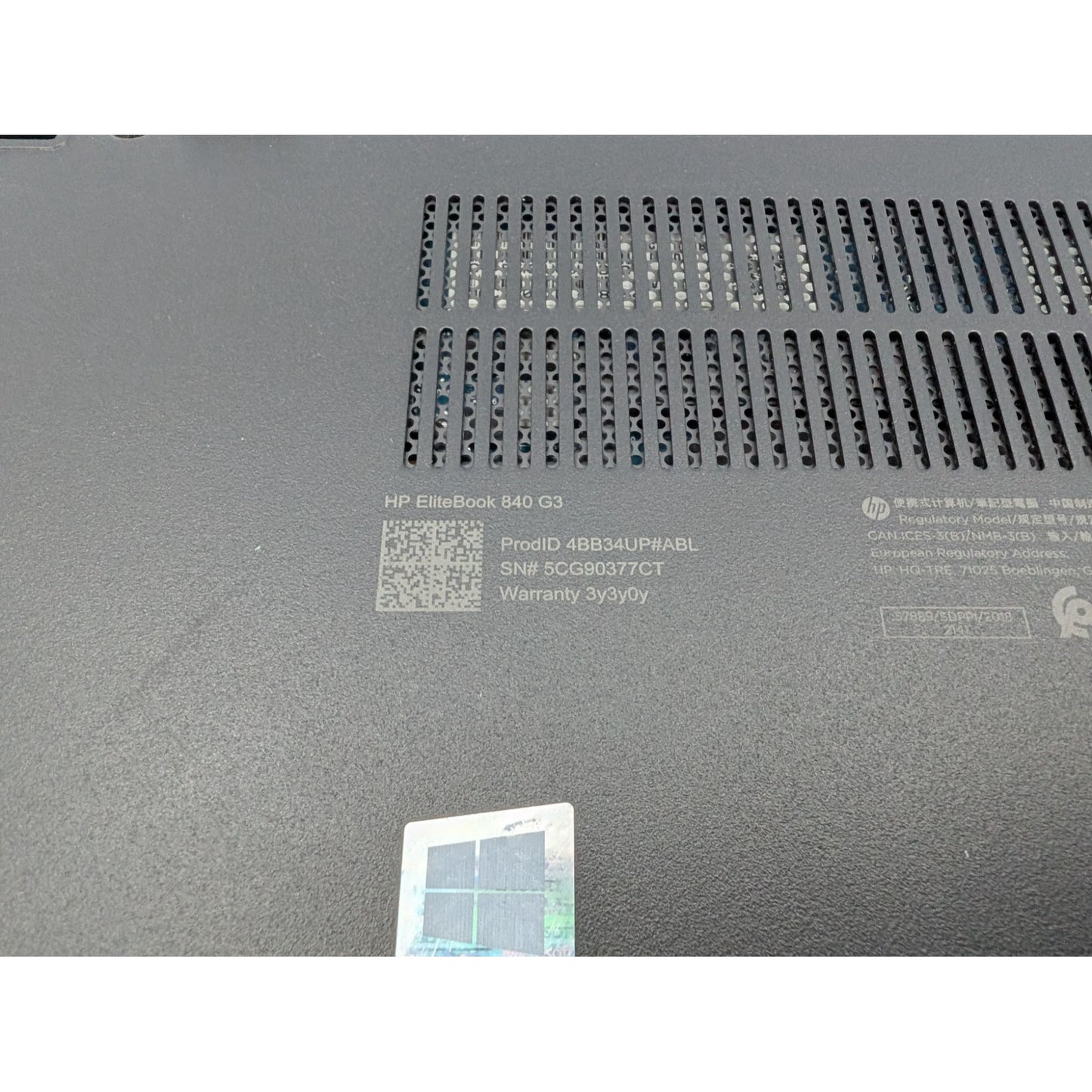 HP EliteBook 840 G3 Intel Core i5-6200U 14" Screen 2.30 GHz Processor Laptop