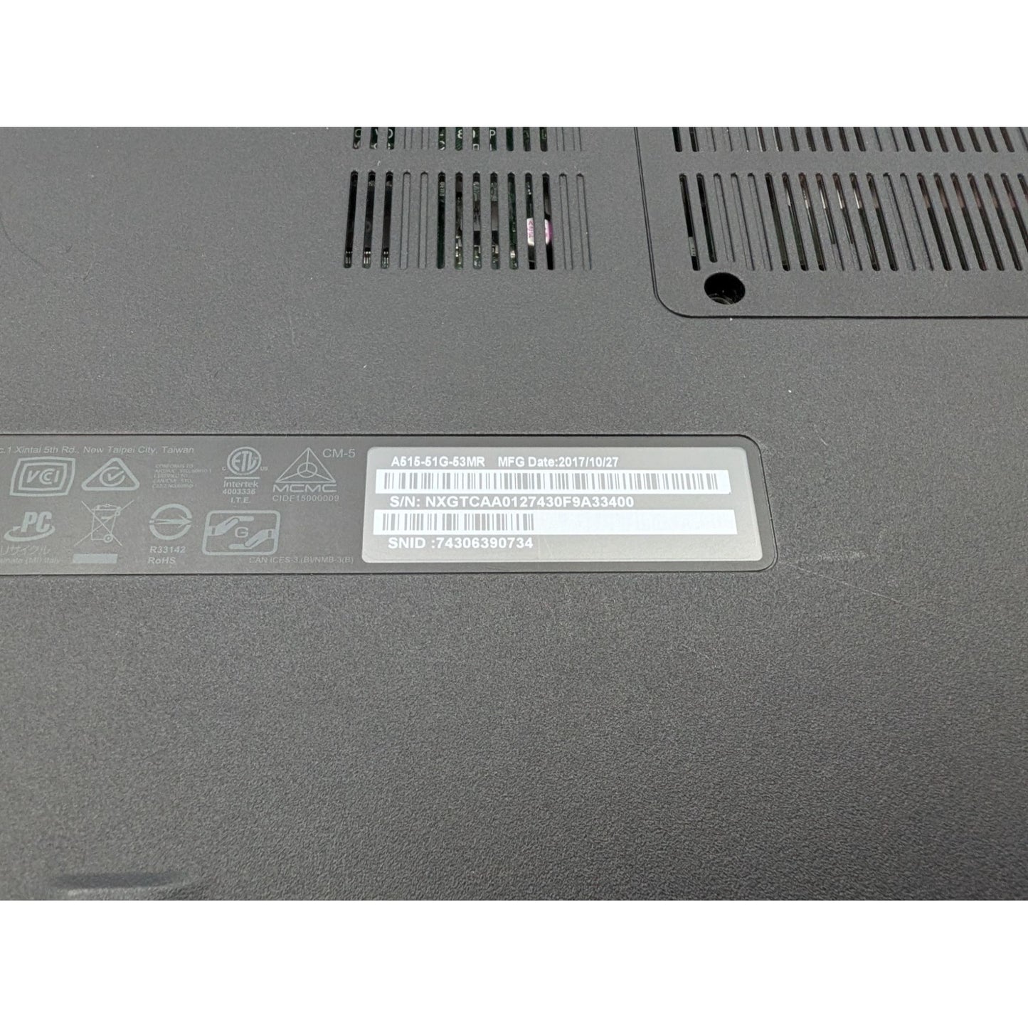 Acer Aspire 5 A515-51G-53MR 15.6" Intel Core i5-8250U Black 1.60 GHz Laptop