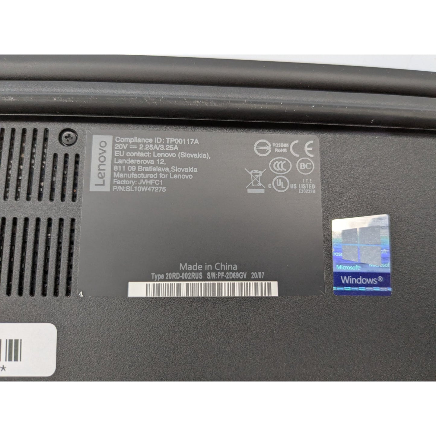 Lenovo ThinkPad E15 15.6" Display Intel Core i7-10510U Processor 1.80 Ghz