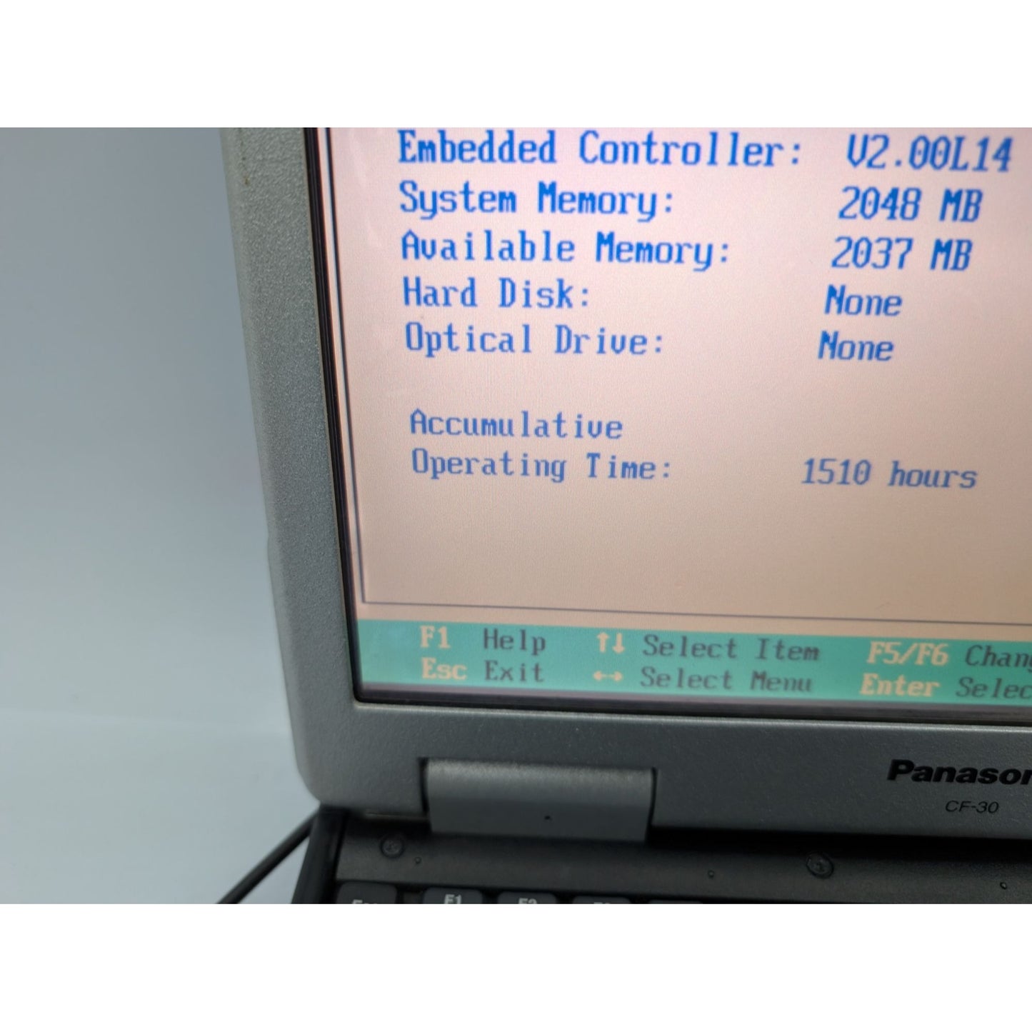 Panasonic Toughbook CF-30 13.3" Intel Core 2 Duo L7500 1.60GHz 2GB RAM