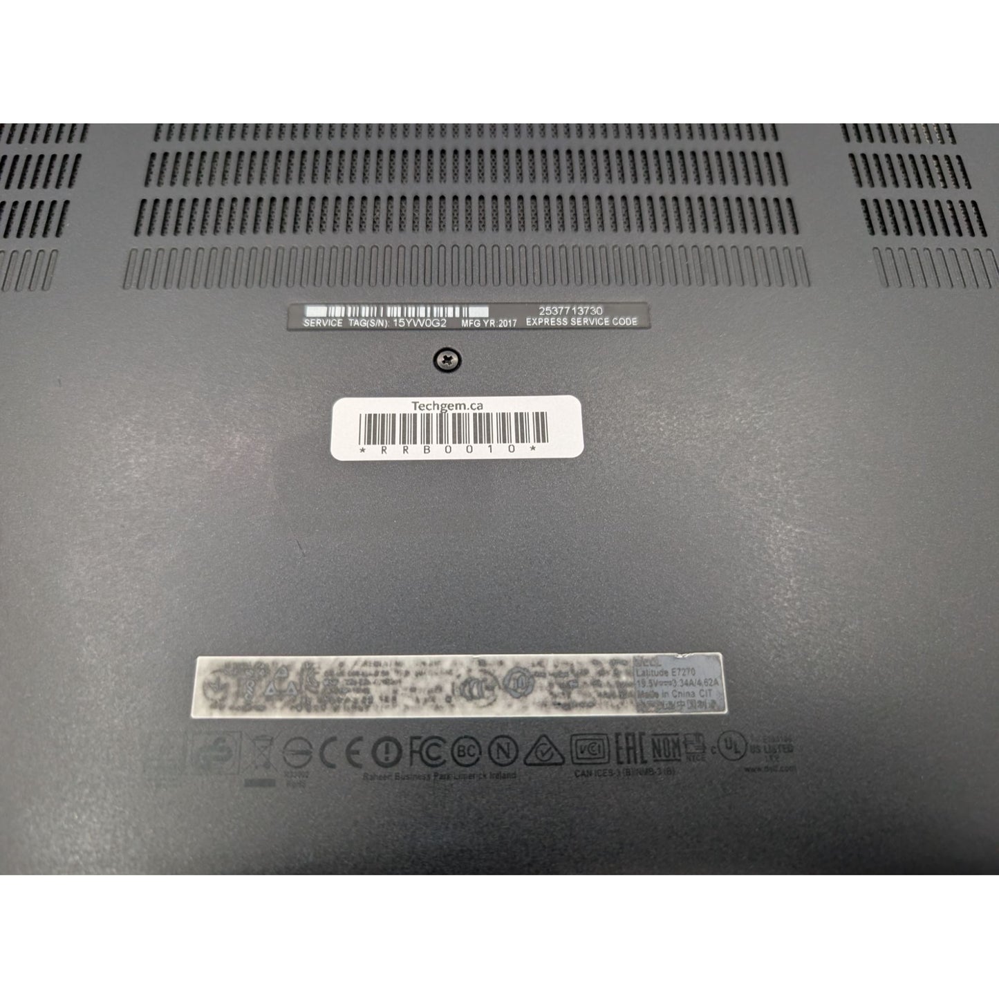 Dell Latitude E7270 Intel Core i5-6300U 2.40GHz 12.5" Display 2.40GHz Laptop