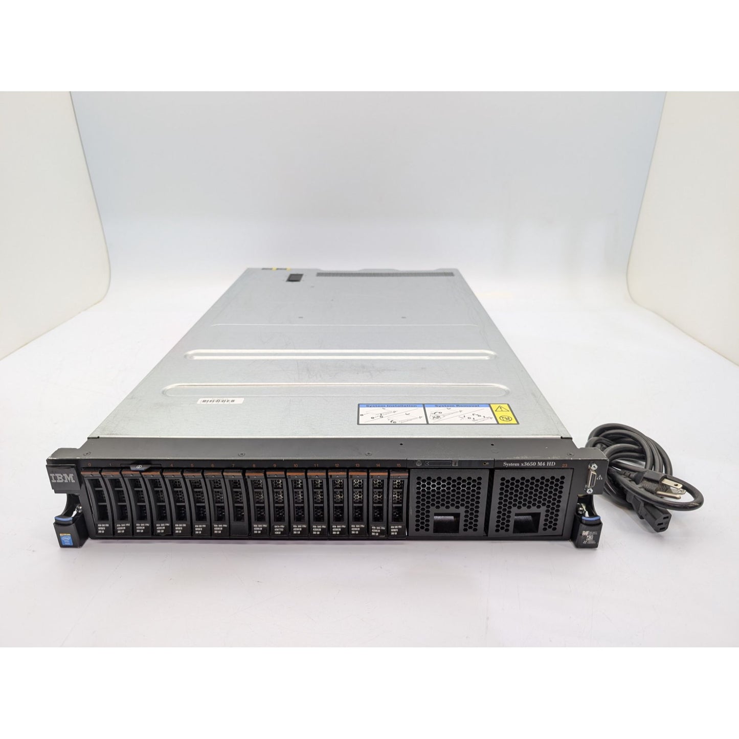 IBM System x3650 M4 HD 2x Intel Xeon E5-2640 v2 48GB RAM 16x800GB HDD 1U Server