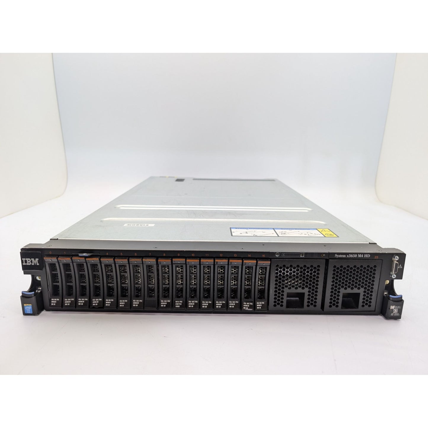 IBM System x3650 M4 HD 2x Intel Xeon E5-2640 v2 48GB RAM 16x800GB HDD 1U Server