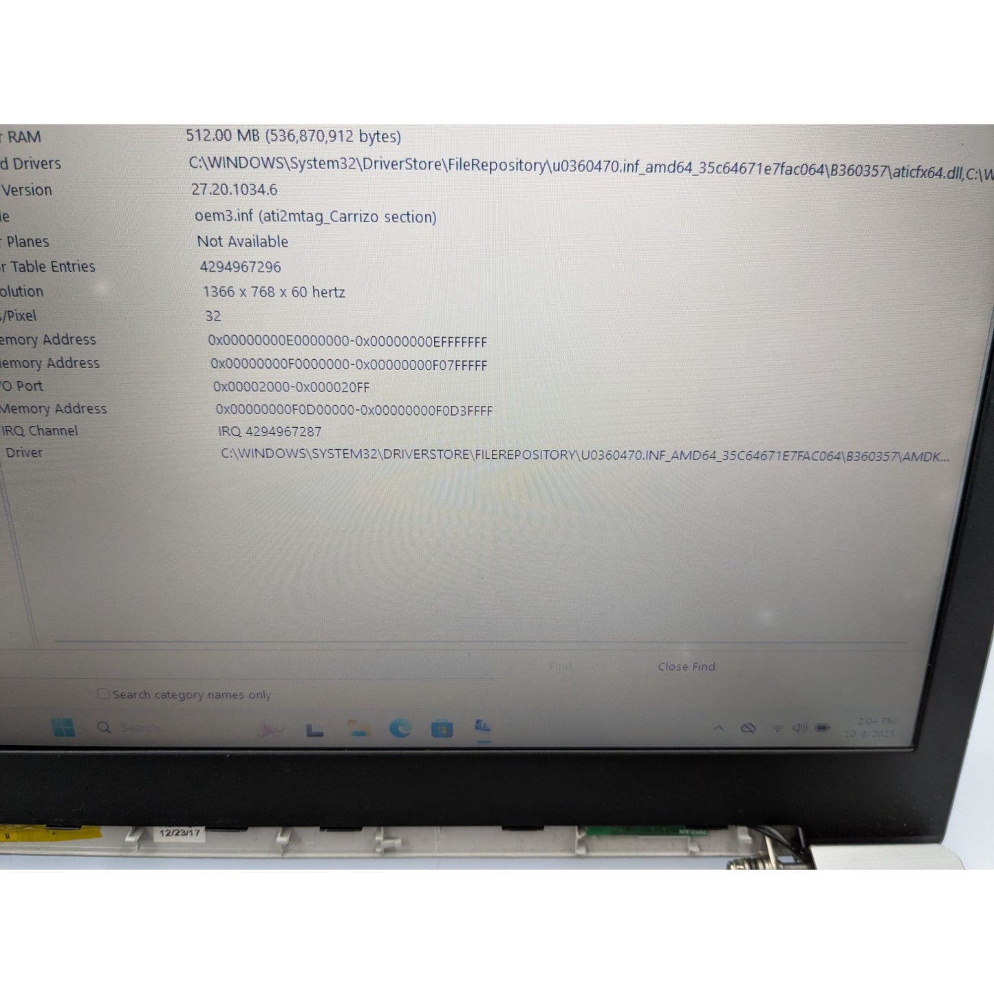 Lenovo Ideapad 320-15ABR 15.6" AMD A12-9720P 2.70 Ghz 8GB RAM 128GB SSD Win 11
