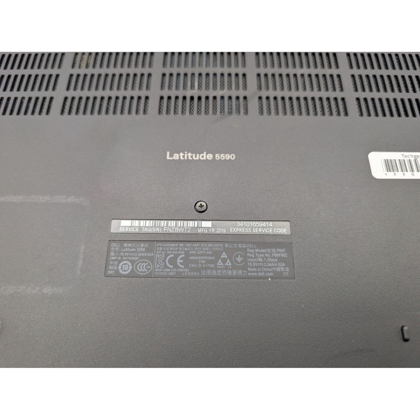 Dell Latitude 5590 15.6" Display Intel Core i7-8650U 1.90 GHz Processor Laptop