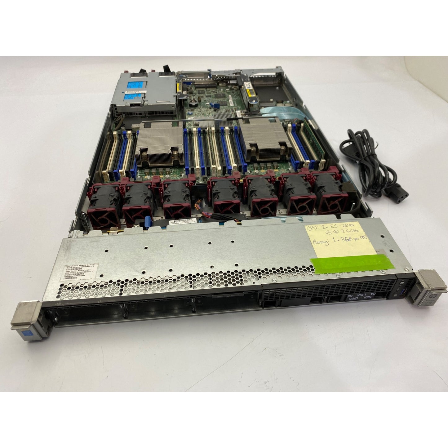 HP ProLiant DL360 Gen9 Server 2x E5-2640 v3 2.6GHz 8GB RAM