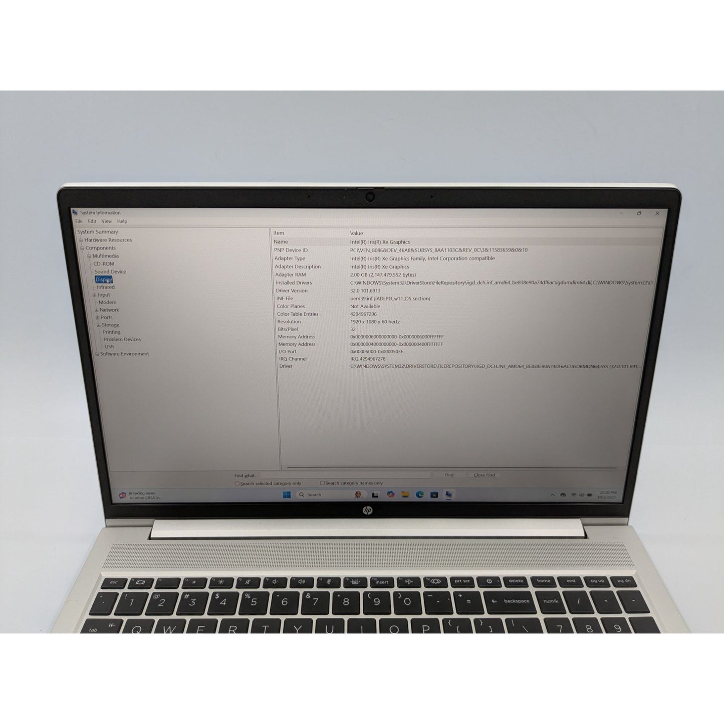 HP ProBook 450 G9 15.6" Intel Core i5-1235U 32GB RAM 512GB SSD Window 11 Pro