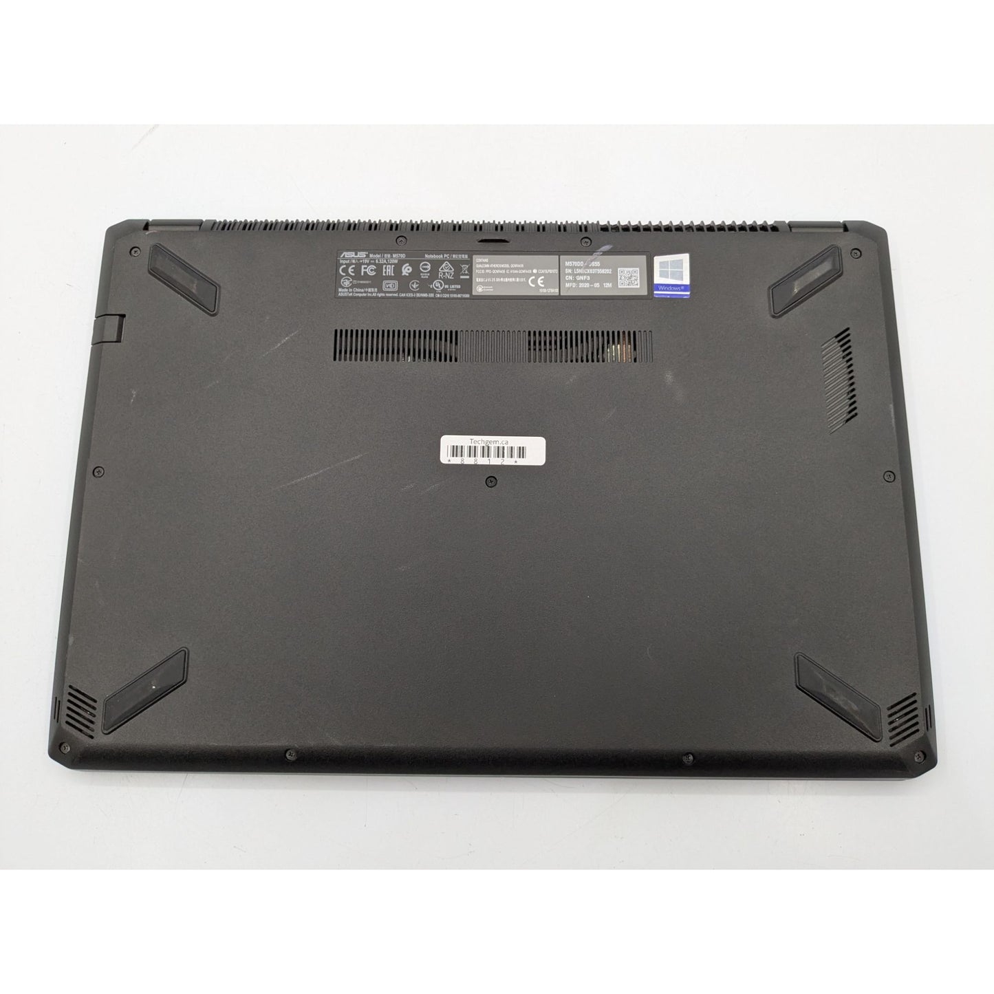 Asus M570DD-DS55 15.6" Display AMD Ryzen 5 3500U 2.10GHz Processor Black Laptop