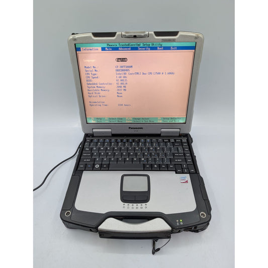 Panasonic Toughbook CF-30 Intel Core 2 Duo L7500 13.3” 1.60GHz 2GB RAM