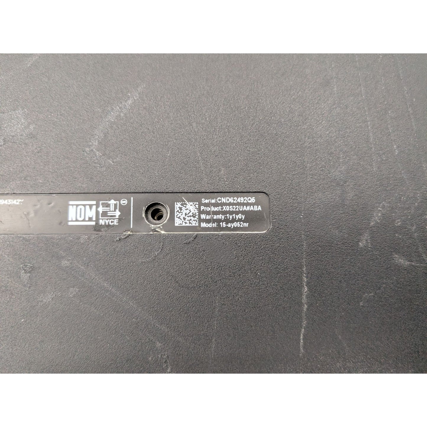 HP 15-Ay052nr 15.6" Display Screen Intel Core i3-6100U 2.3GHz Processor Laptop