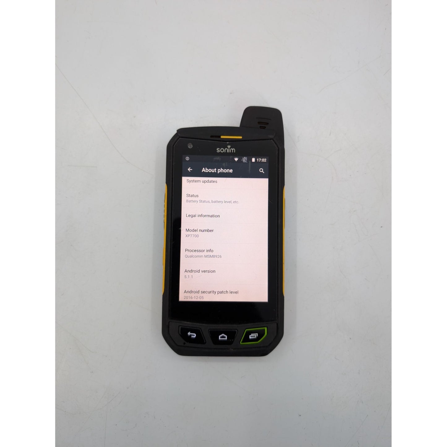 Sonim XP7700 Smartphone 4" Touchscreen Android 5 Qualcomm MSM8926 (1GB+16GB)