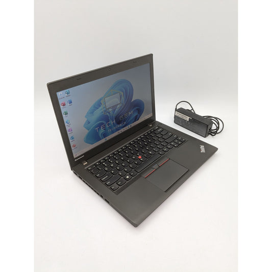 Lenovo ThinkPad T450 14" Intel i5-5200U 16GB RAM 256GB SSD Windows 11 Pro Active