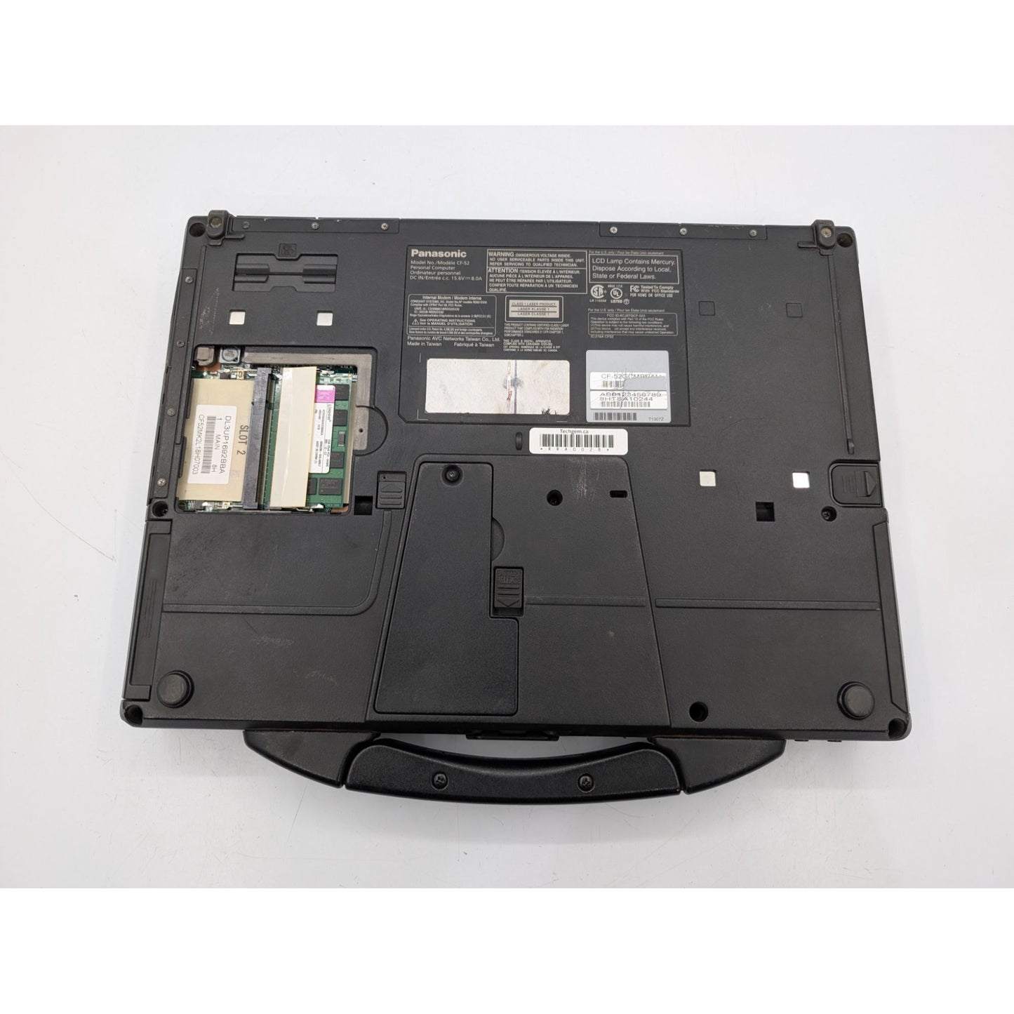 Panasonic Toughbook CF-52 Intel Centrino 15.4" Display RAM 2GB Black Laptop