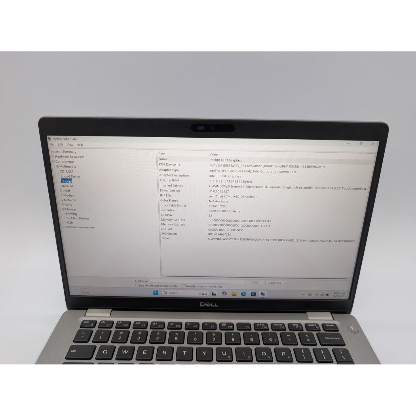 Dell Latitude 5410 14" Touchscreen Intel i5-10310U 32GB RAM 512GB SSD Win 11 Pro