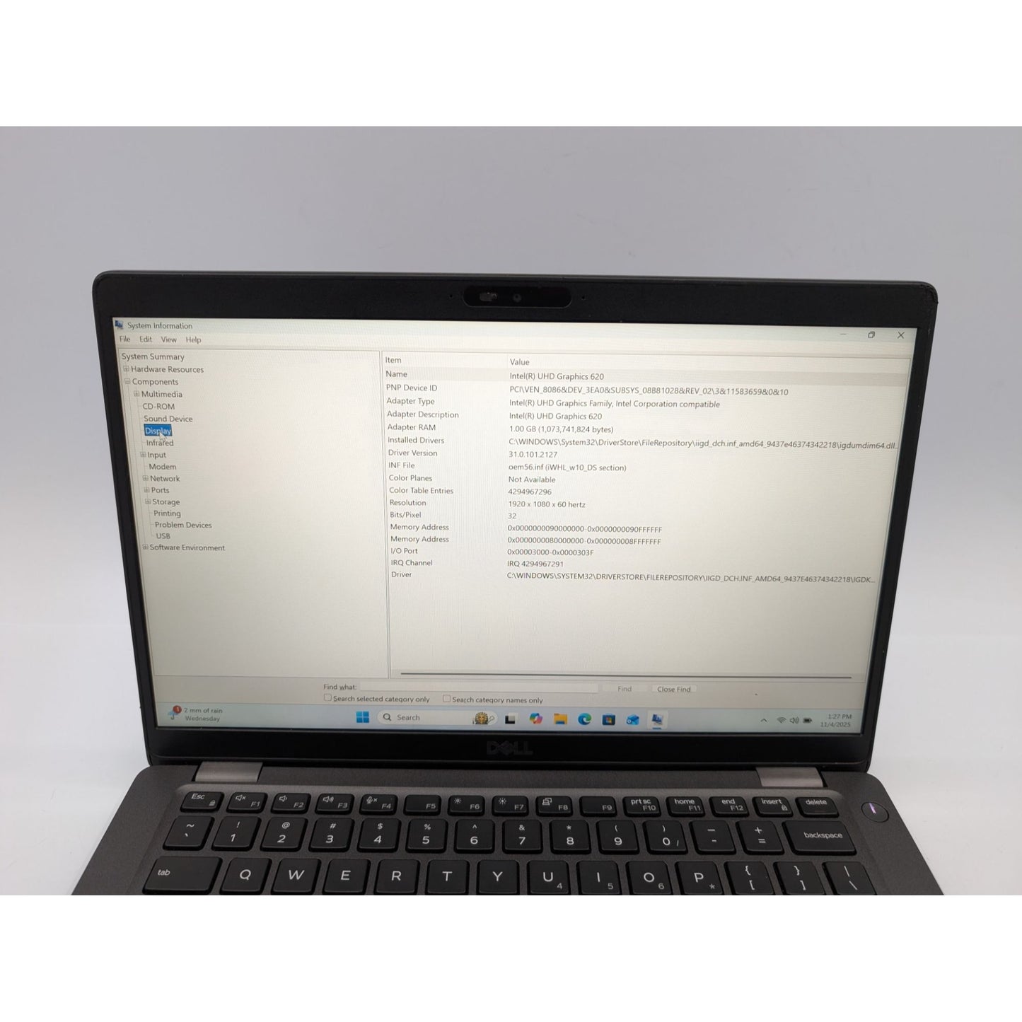 Dell Latitude 5400 Intel i5-8365U 14" Touchscreen 16GB RAM 256GB SSD Win 11 Pro